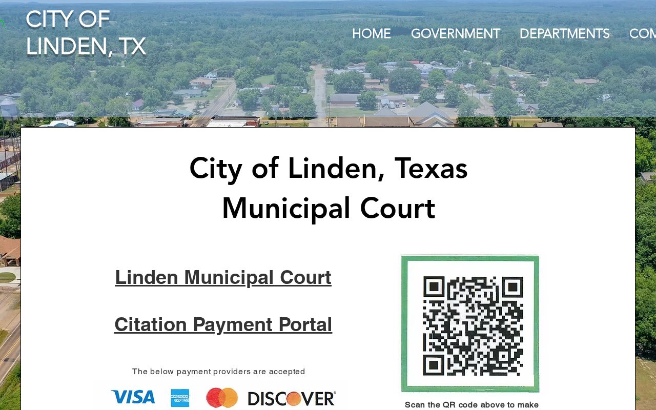 Linden Municipal Court clerk hours and payment information